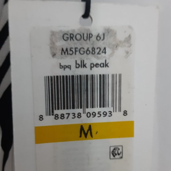 New Calvin Klein Maxi Skirt Black and White Peak Size Medium Casual - Picture 10 of 14